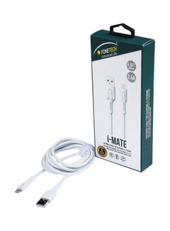 Buy i-Mate Lightning Cable For Charging And Syncing For iphone White in UAE