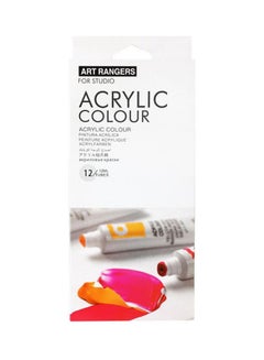 Buy Acrylic Colors Set Of 12 Tubes 12Ml Multicolour in Egypt