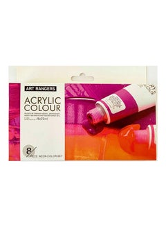 Buy Acrylic Neon Colors - Set Of 8 Tubes 22 Ml Multicolour in Egypt