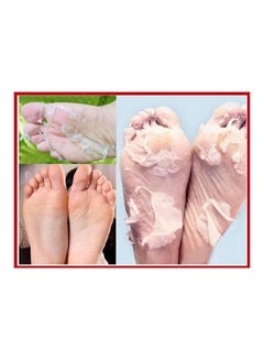 Buy Exfoliating Foot Mask Soft Feet Remove Scrub Callus Hard Dead Skin Brown in Egypt