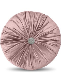 Buy Decorative Velvet  Cushion Pink 40x40cm in Saudi Arabia