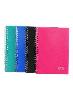 Buy 4-Piece A5 Size Four Lined Notebook Set Multicolour in UAE