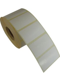 Buy 1000-Piece Barcode Label Roll White in UAE