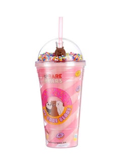 Buy We Bare Bears Water Bottle with Straw Multicolour in UAE