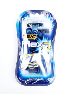 اشتري Flex3 Shaving Razor 3 Pieces في الامارات