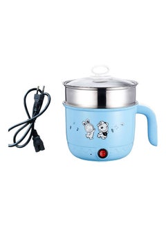 Buy Multifunctional Electric Mini Pot Cooker Blue in Saudi Arabia