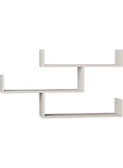 Buy 3-Piece Wall Mounted Floating Shelves White in UAE