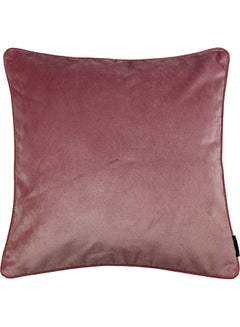 Buy Velvet Decorative Cushion Pink 50x50cm in Saudi Arabia