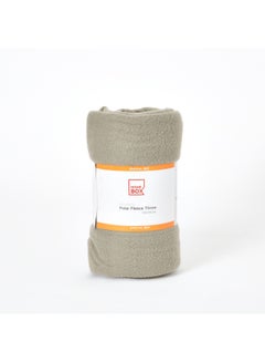 Buy Atlanta Polar Throw Fleece Grey 120x160cm in UAE