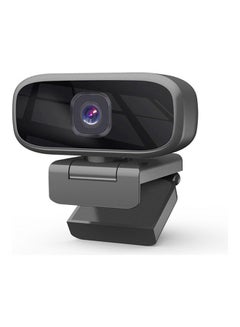 Buy 720P HD Webcam With Microphone And 3.5mm Audio Plug Black in UAE