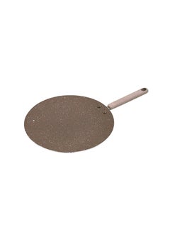Buy Marble Induction Base Non Stick Tawa Brown 28x4cm in UAE
