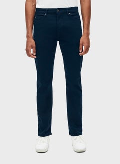 Buy Fashionable Casual Jeans Navy Blue in Saudi Arabia