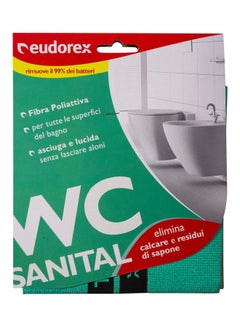 Buy Sanital Cloth For Cleaning Bathroom Surfaces Green in UAE