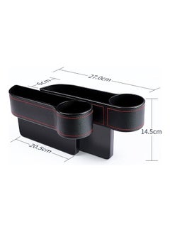 Buy 2-Piece Car Seat Gap Side Storage Box in UAE