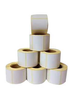 Buy 6-Piece Direct Thermal Barcode Labels Roll White in UAE