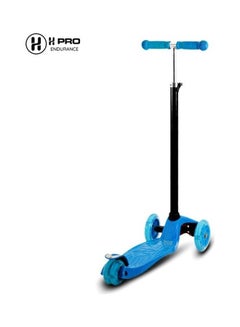 Buy 3 Wheel Mini Adjustable Kick Scooter With LED Light Up Wheels 25x13x93cm in UAE