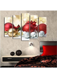 Buy Christmas Wall PATNOEL Decorative  Painting  Mied Media Multicolour 70X19cm in Egypt