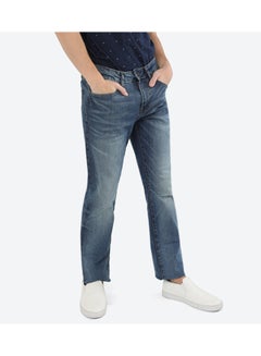 Buy Casual Mid-Rise Jeans Indigo in UAE
