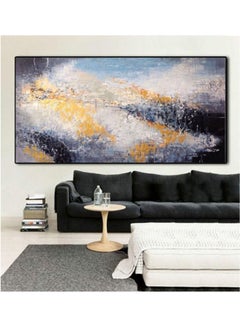 Buy Abstract Hand Painted Tableau On Canvas Multicolour 80x120cm in Egypt