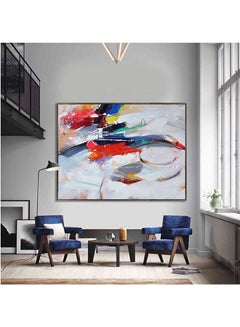 Buy Multicolors Hand Painted Tableau On Canvas Multicolour 40x60cm in Egypt