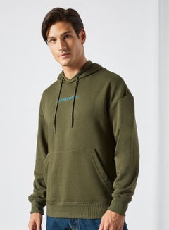 Buy Casual Logo Hoodie Green in UAE