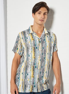 Buy Stripe Print Shirt Multicolour in UAE