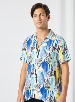 Buy Palm Print Shirt Multicolour in Saudi Arabia