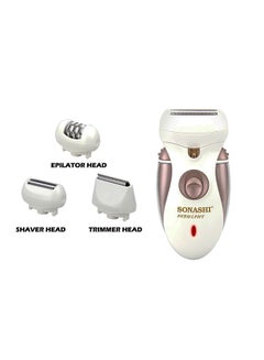 Buy Detachable Shaver Epilator And Trimmer Head With Sharp Stainless Steel Blades Washable Accessories 2 Speed Settings On And Off Switch LED Light Continuous Working Time of 45 Mins  SLD-824 Multicolour in UAE