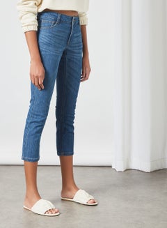 Buy Relaxed Straight Fit Jeans Light Blue in Saudi Arabia