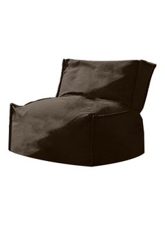 Buy Linen Filler Bean Bag Deep Brown 90x90x90cm in Saudi Arabia