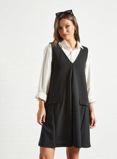 Buy Sleeveless Dress Black in Saudi Arabia