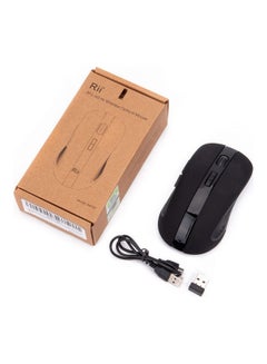 Buy Rechargeable Wireless Laptop Mouse Black in UAE
