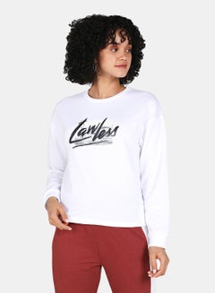 Buy Crop Sweatshirt Blue Fog in Saudi Arabia