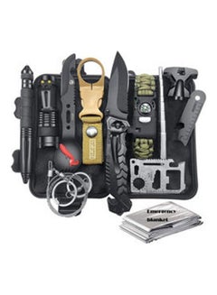 Buy 12-In-1 Survival Camping Kit 12x5.2x17cm in UAE