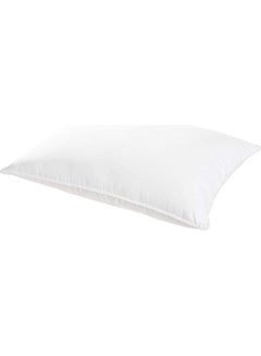 Buy Comfortable Strip Hotel Pillow Microfiber White 50x90cm in Saudi Arabia