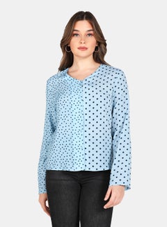 Buy Casual Stylish Shirt Blue in UAE