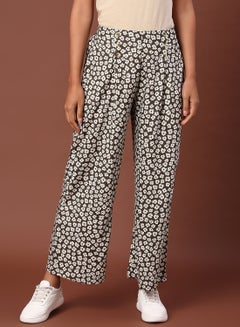 Buy Casual Printed Pants Multicolour in Saudi Arabia