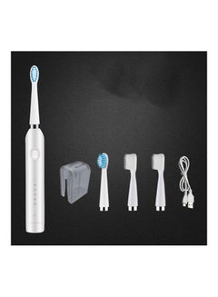 Buy 6-Speed Adjustment Electric Toothbrush, Sonic Vibration, Face Wash And Teeth Combo White in UAE