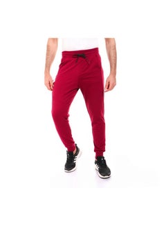 Buy Printed Leg Casual Sweatpants - Ruby Red in Egypt