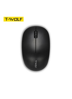 Buy 2.4G Portable Mini Wireless Mouse Black in UAE