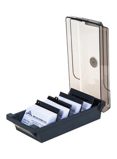 Buy Business Card Holder And Index Tabs Black in Saudi Arabia