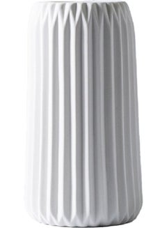 Buy Modern Minimalist Nordic Ceramic Vase White 25.7 x 15.5 x 15.5cm in UAE