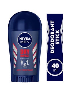 Shop NIVEA Men Deodorant Dry Impact Stick 40ml online in Riyadh, Jeddah and  all KSA