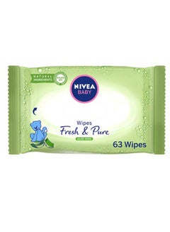 Buy 63-Piece Fresh & Pure Baby Wipes in UAE