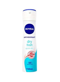 Buy Dry Fresh, Antiperspirant And Antibacterial Protection Spray For Women 150ml in UAE