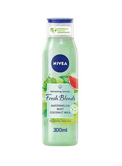 Buy Fresh Blends Refreshing Shower Gel Watermelon Mint Coconut Milk 300ml in UAE