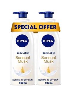 Buy Pack Of 2 Sensual Musk Body Lotion 400ml in UAE