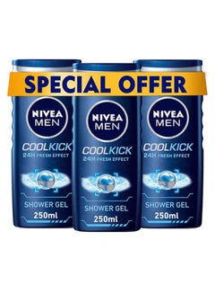 Buy 3 In 1 Cool Kick Shower Gel Pack Of 3 250ml in UAE