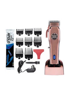 Buy Rechargeable Electric Hair Clipper Rose Gold in UAE