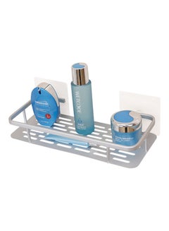 Buy Double Suction Cup Storage Rack Silver 33cm in Saudi Arabia